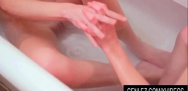  GenLez - Lesbian Teens Alice March n Rilee Marks Get Steamy in the Bathtub